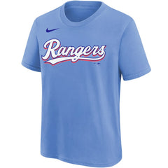 Jose Leclerc Texas Rangers Nike Youth Name & Number T-Shirt - Light Blue T-shirts