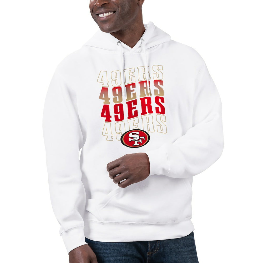San Francisco 49ers Starter Unisex Name Drop Logo Pullover Hoodie White