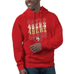 San Francisco 49ers Starter Unisex Name Drop Logo Pullover Hoodie Scarlet