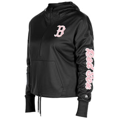 Boston Red Sox New Era Women's Half-Zip Hoodie - Black Hoodies