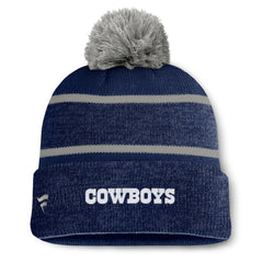 Dallas Cowboys Fundamentals Holding Cuffed Knit Hat with Pom Navy