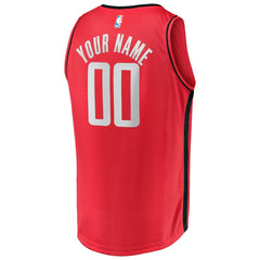 NBA Houston Rockets Youth Fast Break Custom Replica Jersey - Icon Edition?- Red