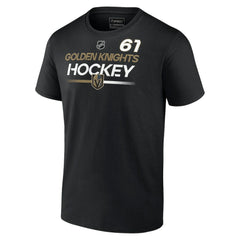 NHL Mark Stone Vegas Golden Knights Fanatics Authentic Pro Prime Name & Number T-Shirt - Black