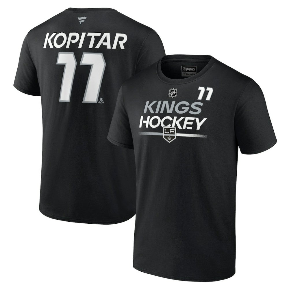 NHL Anze Kopitar Los Angeles Kings Fanatics Authentic Pro Prime Name & Number T-Shirt - Black