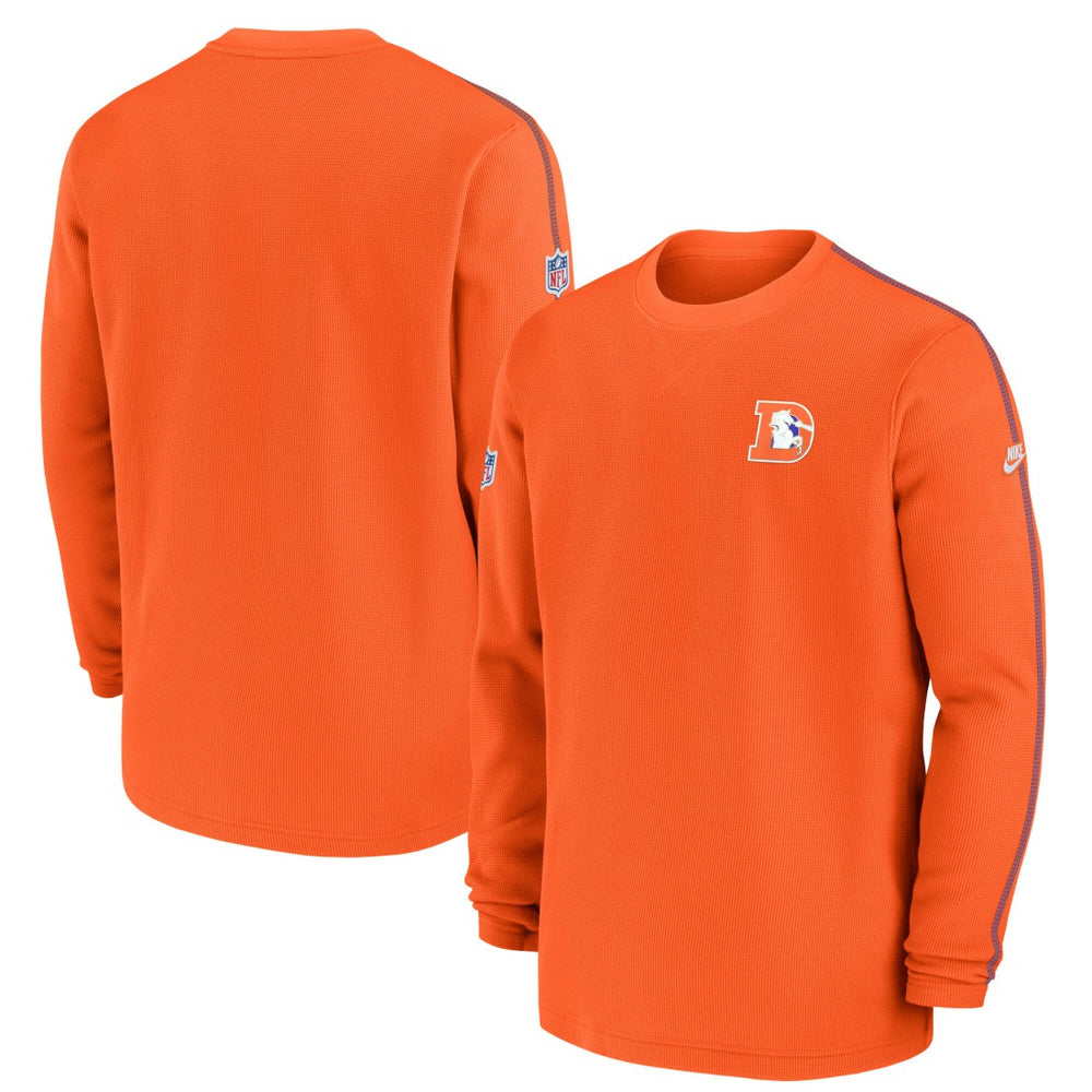 Denver Broncos Alternate Logo Coach Long Sleeve Top Orange