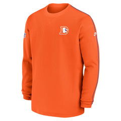 Denver Broncos Alternate Logo Coach Long Sleeve Top Orange