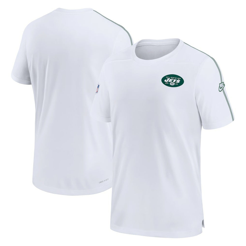 New York Jets Sideline Alternate Logo Coach Performance Top White