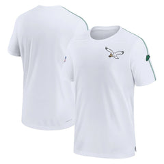 Philadelphia Eagles Sideline Alternate Logo Coach Performance Top White