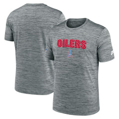Tennessee Titans Sideline Velocity Throwback Logo Dri-FIT T-Shirt Gray