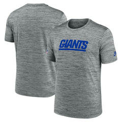 New York Giants Sideline Velocity Throwback Logo Dri-FIT T-Shirt Gray