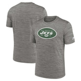 New York Jets Sideline Velocity Throwback Logo Dri-FIT T-Shirt Gray