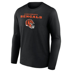 Cam Taylor-Britt Cincinnati Bengals Team Wordmark Player Name & Number Long Sleeve T-Shirt Black