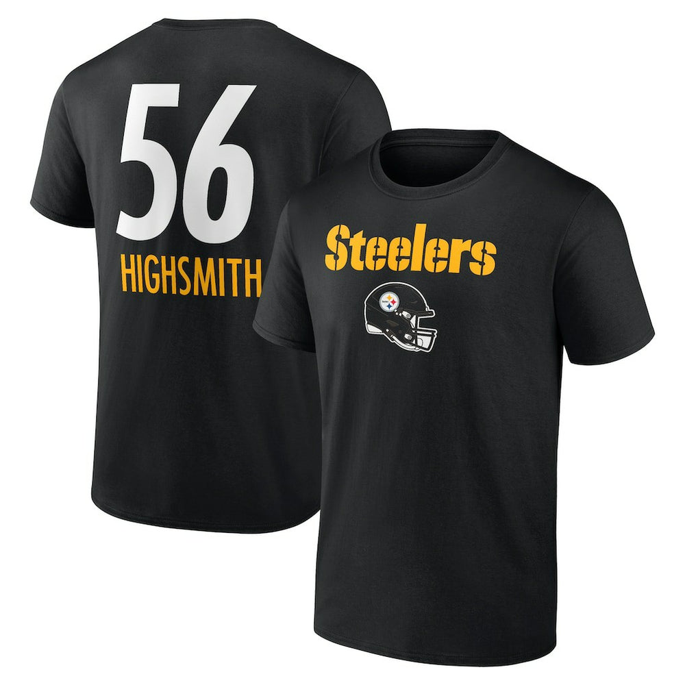 Alex Highsmith Pittsburgh Steelers Team Wordmark Player Name & Number T-Shirt Black