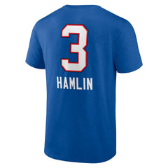 Damar Hamlin Buffalo Bills Team Wordmark Player Name & Number T-Shirt Royal