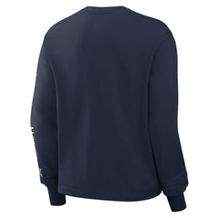 Dallas Cowboys Women's Boxy Long Sleeve T-Shirt Navy
