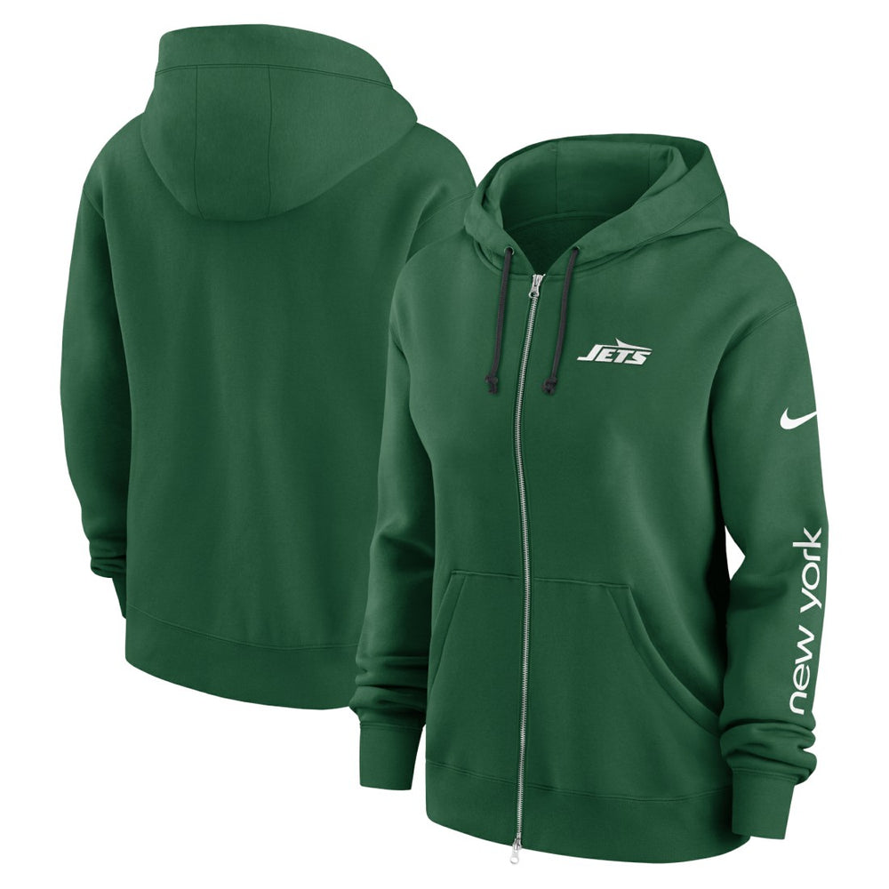 New York Jets Women's Phoenix Full-Zip Hoodie Green