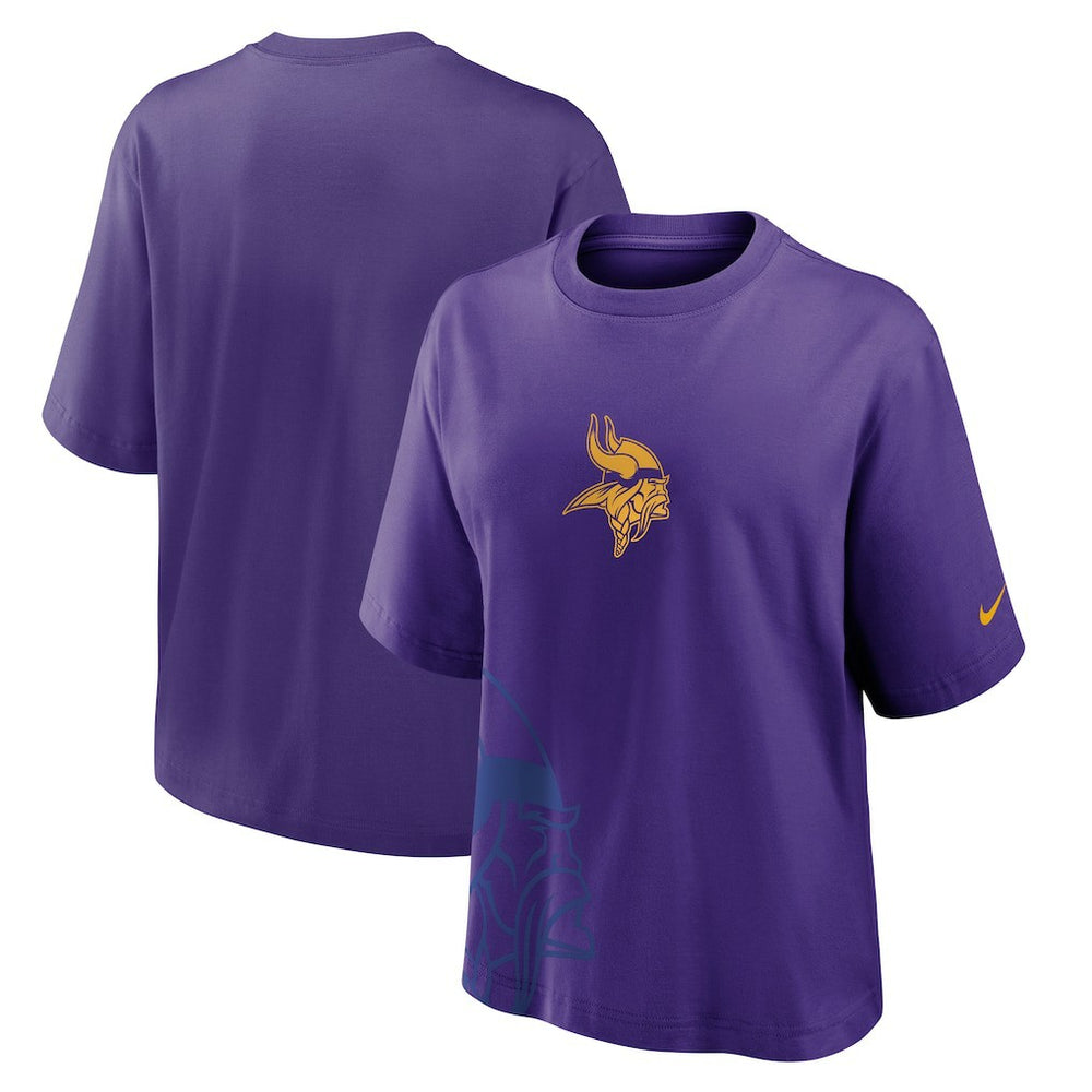 Minnesota Vikings Women's Boxy T-Shirt Purple