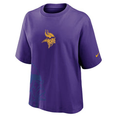 Minnesota Vikings Women's Boxy T-Shirt Purple