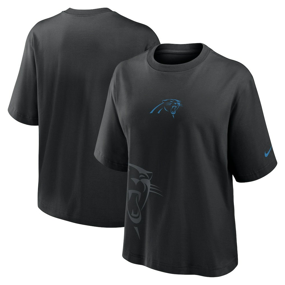 Carolina Panthers Women's Boxy T-Shirt Black
