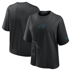 Carolina Panthers Women's Boxy T-Shirt Black