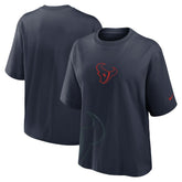 Houston Texans Women's Boxy T-Shirt Navy