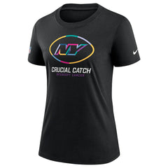 New York Jets Women's 2024 NFL Crucial Catch Tri-Blend T-Shirt Black