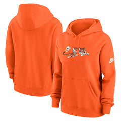 Cincinnati Bengals Women's Club Fleece Hoodie Orange
