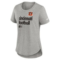 Cincinnati Bengals Women's Team Shout-Out Tri-Blend T-Shirt Heather Gray