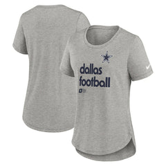 Dallas Cowboys Women's Team Shout-Out Tri-Blend T-Shirt Heather Gray
