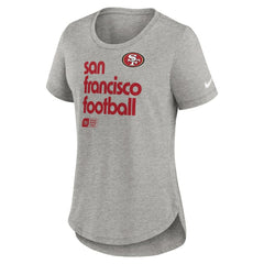 San Francisco 49ers Women's Team Shout-Out Tri-Blend T-Shirt Heather Gray