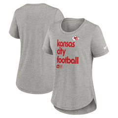 Kansas City Chiefs Women's Team Shout-Out Tri-Blend T-Shirt Heather Gray