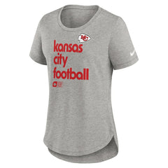 Kansas City Chiefs Women's Team Shout-Out Tri-Blend T-Shirt Heather Gray