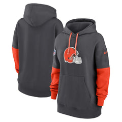 Cleveland Browns Women's Sideline Essential Hoodie Anthracite