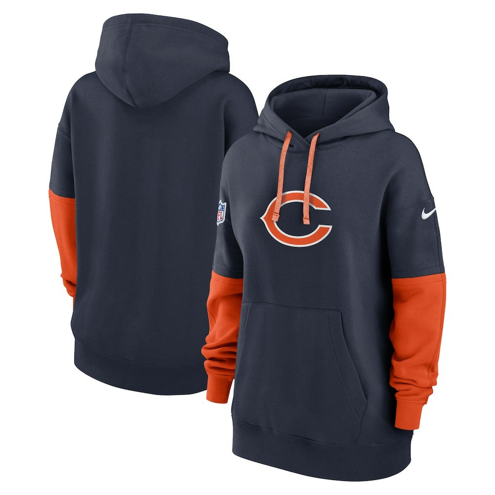 Chicago Bears Women's Sideline Essential Hoodie Navy