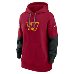 Washington Commanders Women's Sideline Essential Hoodie Burgundy