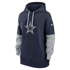 Dallas Cowboys Women's Sideline Essential Hoodie Navy