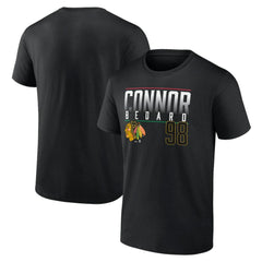 NHL Connor Bedard Chicago Blackhawks Fanatics Name & Number T-Shirt - Black