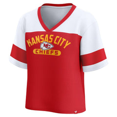 NFL Kansas City Chiefs Women's Homeschool Jersey Poly V-Neck
Fashion Top - Red/White on sale