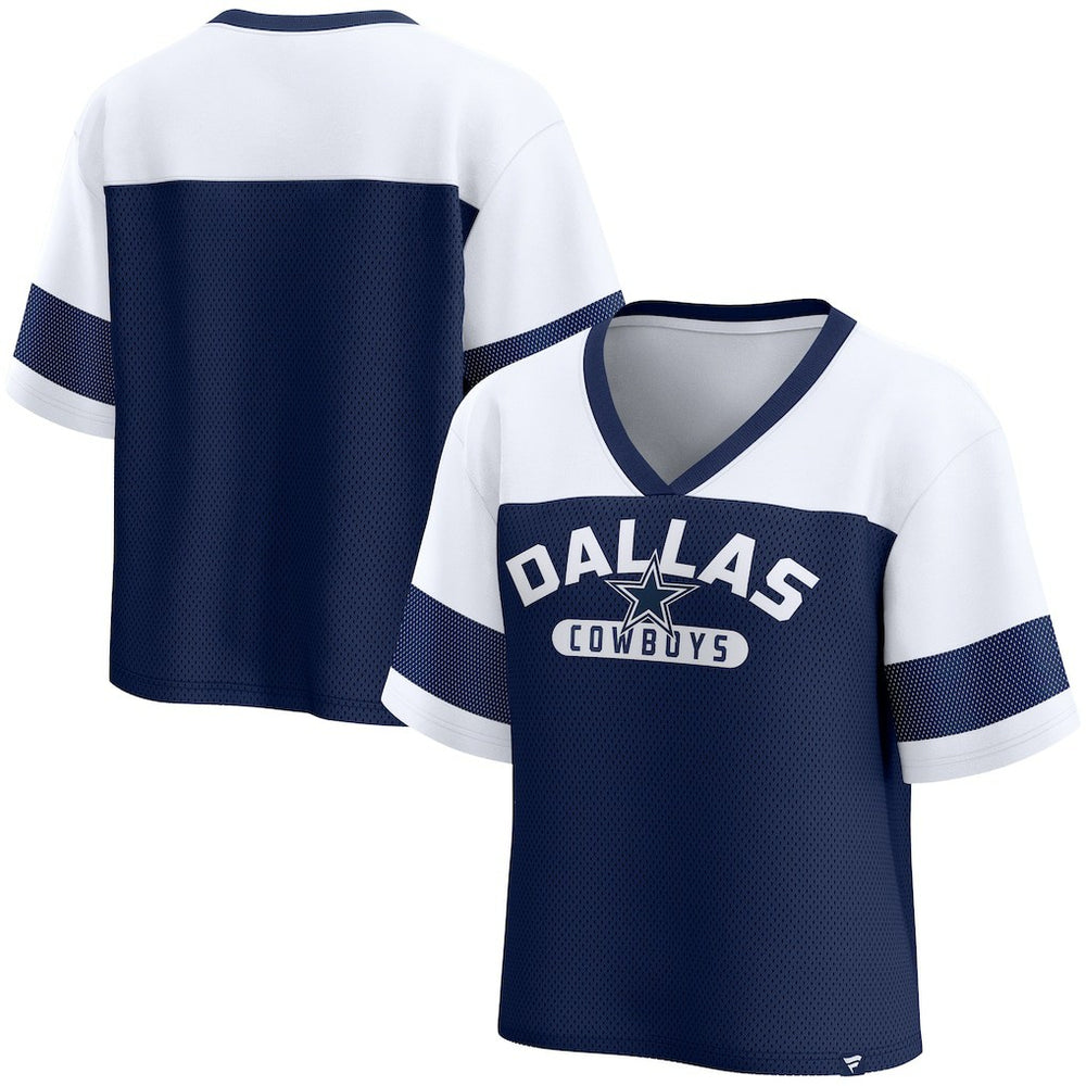 NFL Dallas Cowboys Women's Homeschool Jersey Poly V-Neck
Fashion Top - Navy/White sale