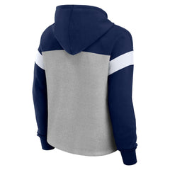 Dallas Cowboys Women's Bold Play Call Pullover Hoodie Heather Gray/Navy