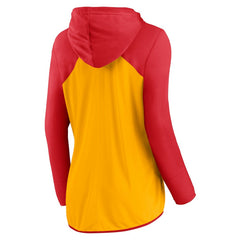 Kansas City Chiefs Women's Script Full-Zip Hoodie Gold/Red