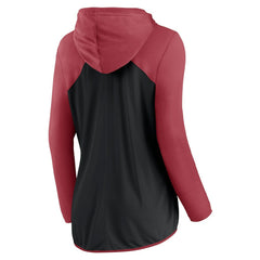 Arizona Cardinals Women's Script Full-Zip Hoodie Black/Cardinal