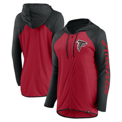 Atlanta Falcons Women's Script Full-Zip Hoodie Red/Black