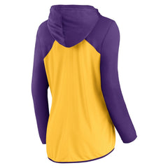 Minnesota Vikings Women's Script Full-Zip Hoodie Gold/Purple