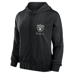Las Vegas Raiders Women's Script Lock Full-Zip Hoodie Black