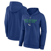 NHL Vancouver Canucks Fanatics Women's Authentic Pro Core Primary Fleece Pullover Hoodie - Blue