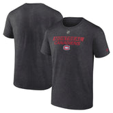 NHL Montreal Canadiens Fanatics Authentic Pro Core Primary T-Shirt - Heather Charcoal