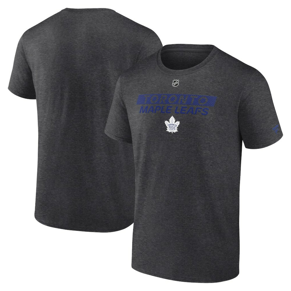NHL Toronto Maple Leafs Fanatics Authentic Pro Core Primary T-Shirt - Heather Charcoal