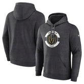 NHL Vegas Golden Knights Fanatics Authentic Pro Core Secondary Fleece Pullover Hoodie - Heather Charcoal