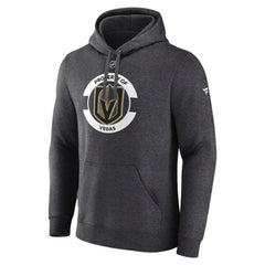NHL Vegas Golden Knights Fanatics Authentic Pro Core Secondary Fleece Pullover Hoodie - Heather Charcoal